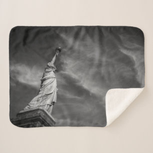 Monuments   Statue of Liberty Manhattan NYC Sherpa Blanket