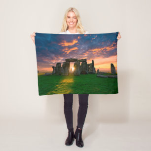 Monuments Stonhenge, England Fleece Blanket