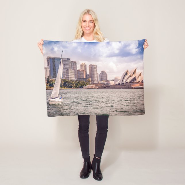 Monuments | Sydney Opera House Fleece Blanket (In Situ)