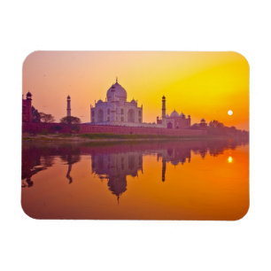 Monuments   Taj Mahal at Sunset Magnet
