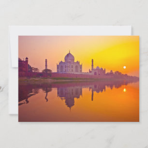 Monuments Taj Mahal at Sunset Thank You Card