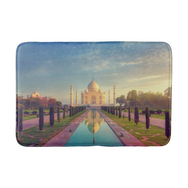 Monuments | Taj Mahal Colors Bath Mat (Front)