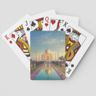 Monuments Taj Mahal Colors Playing Cards