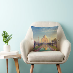 Monuments Taj Mahal Colours Cushion