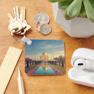 Monuments Taj Mahal Colours Key Ring