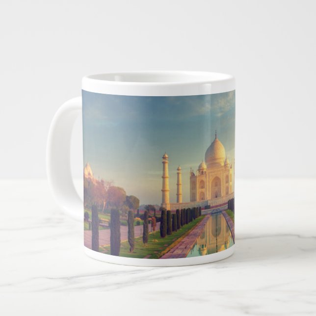 Monuments | Taj Mahal Colours Large Coffee Mug (Front Left)