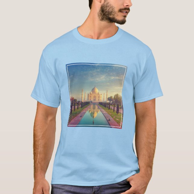 Monuments | Taj Mahal Colours T-Shirt (Front)