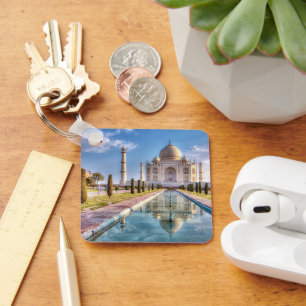 Monuments Taj Mahal Sunrise Key Ring