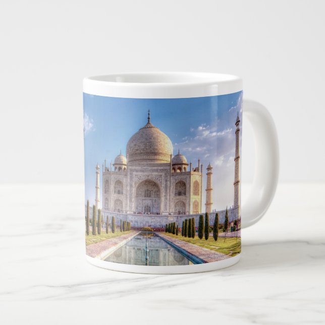Monuments | Taj Mahal Sunrise Large Coffee Mug (Front Right)