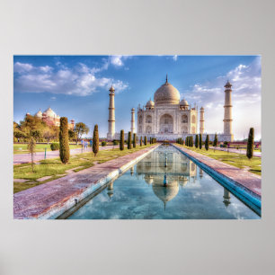 Monuments   Taj Mahal Sunrise Poster