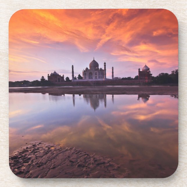 Monuments | Taj Mahal Sunset Coaster (Front)