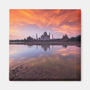 Monuments Taj Mahal Sunset Magnet