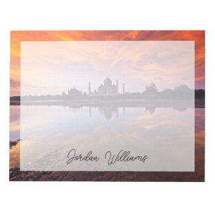 Monuments   Taj Mahal Sunset Notepad