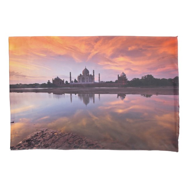Monuments | Taj Mahal Sunset Pillowcase (Front)