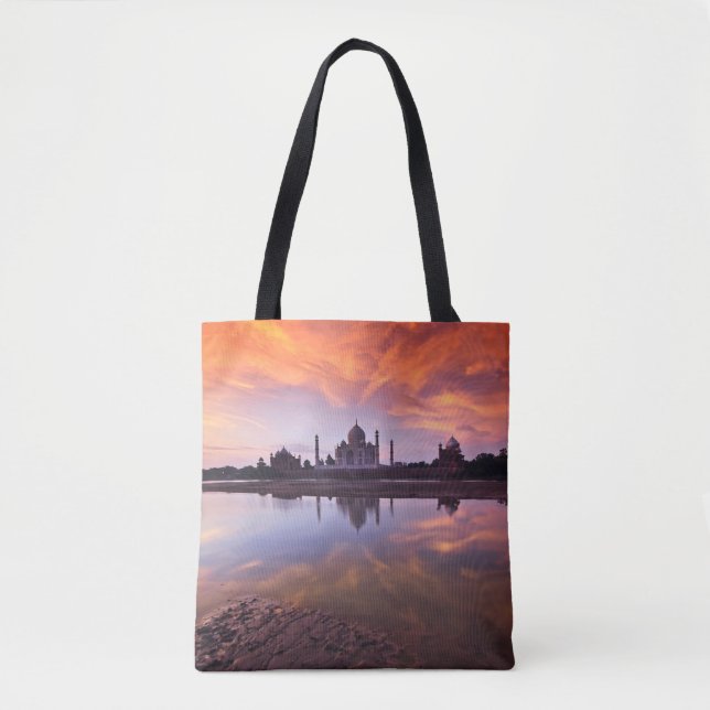 Monuments | Taj Mahal Sunset Tote Bag (Front)