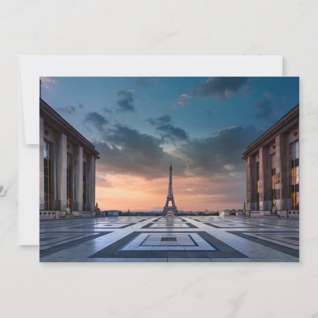 Monuments | The Eiffel Tower Thank You Card (Front)