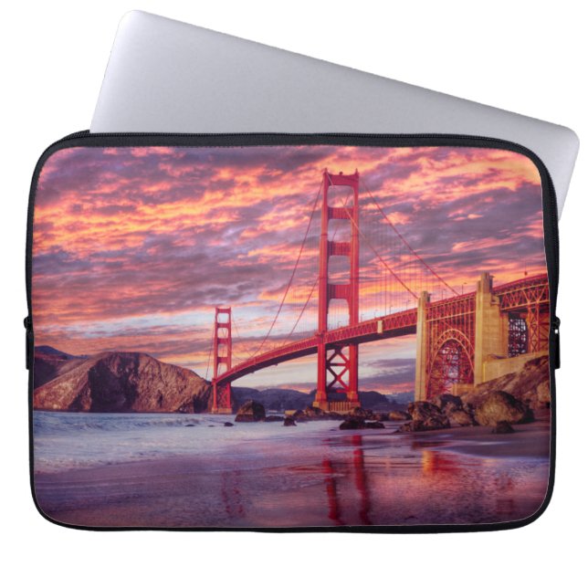 Monuments | The Golden Gate San Francisco, CA Laptop Sleeve (Front)