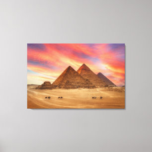 Monuments The Great Pyramids Canvas Print