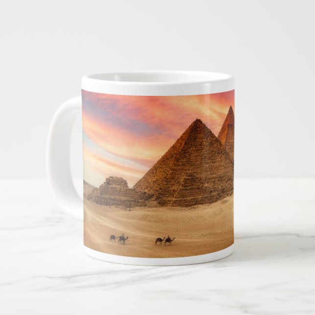 Monuments | The Great Pyramids Large Coffee Mug (Front Left)