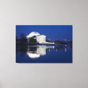Monuments   The Jefferson Memorial Canvas Print