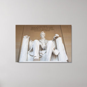 Monuments   The Lincoln Memorial Canvas Print