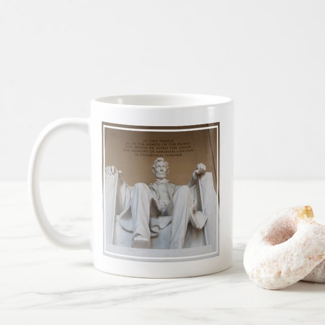 Monuments | The Lincoln Memorial Coffee Mug (With Donut)