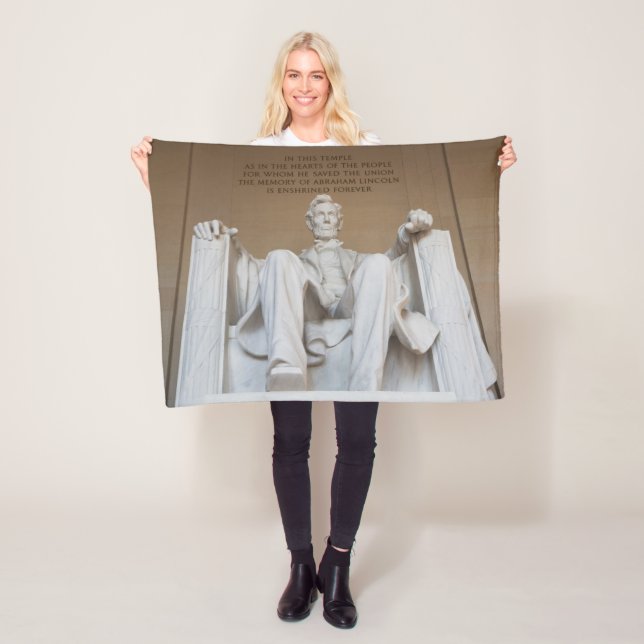 Monuments | The Lincoln Memorial Fleece Blanket (In Situ)