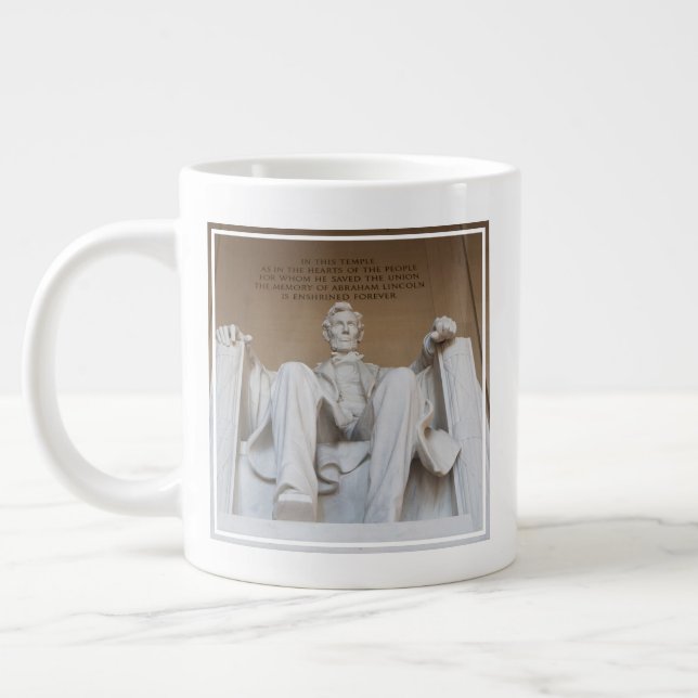 Monuments | The Lincoln Memorial Large Coffee Mug (Left)