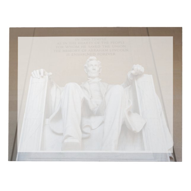 Monuments | The Lincoln Memorial Notepad (Front)
