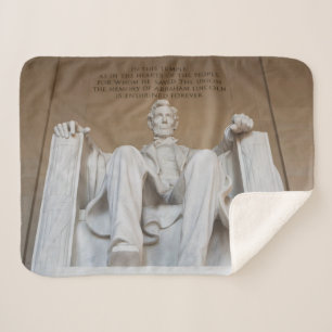 Monuments   The Lincoln Memorial Sherpa Blanket