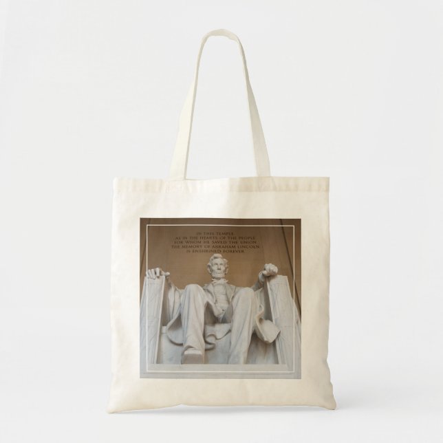 Monuments | The Lincoln Memorial Tote Bag (Front)