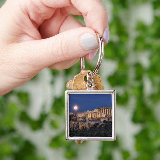 Monuments | The Parthenon Athens, Greece Key Ring (Hand)