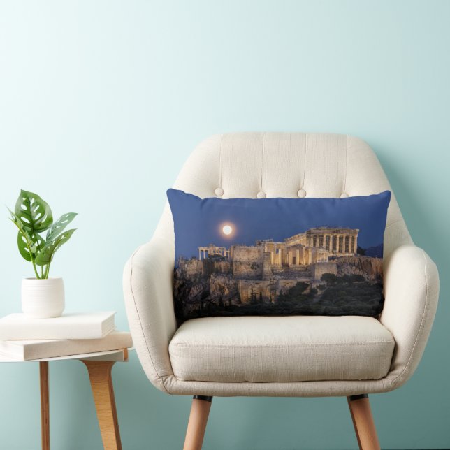 Monuments | The Parthenon Athens, Greece Lumbar Cushion (Chair)