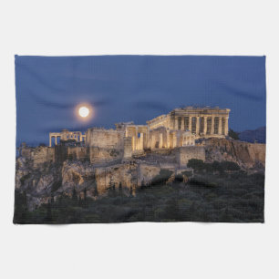 Monuments   The Parthenon Athens, Greece Tea Towel