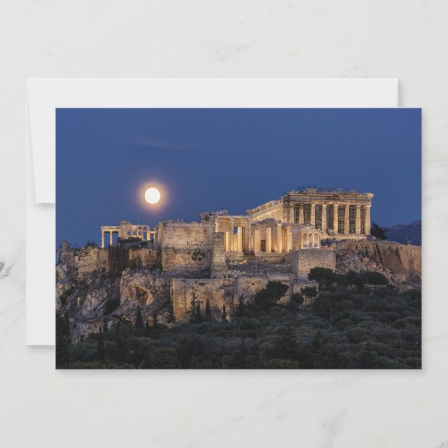 Monuments | The Parthenon Athens, Greece Thank You Card (Front)