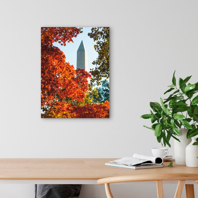 Monuments | Washington Monument in Autumn Canvas Print (Creator Uploaded)