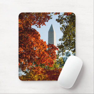 Monuments Washington Monument in Autumn Mouse Mat