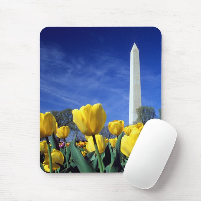 Monuments | Washington Monument in Spring Mouse Mat (With Mouse)