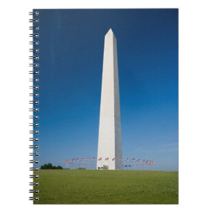 Monuments Washington Monument with Flags Notebook