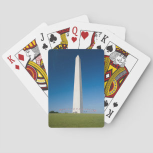 Monuments   Washington Monument with Flags Playing Cards