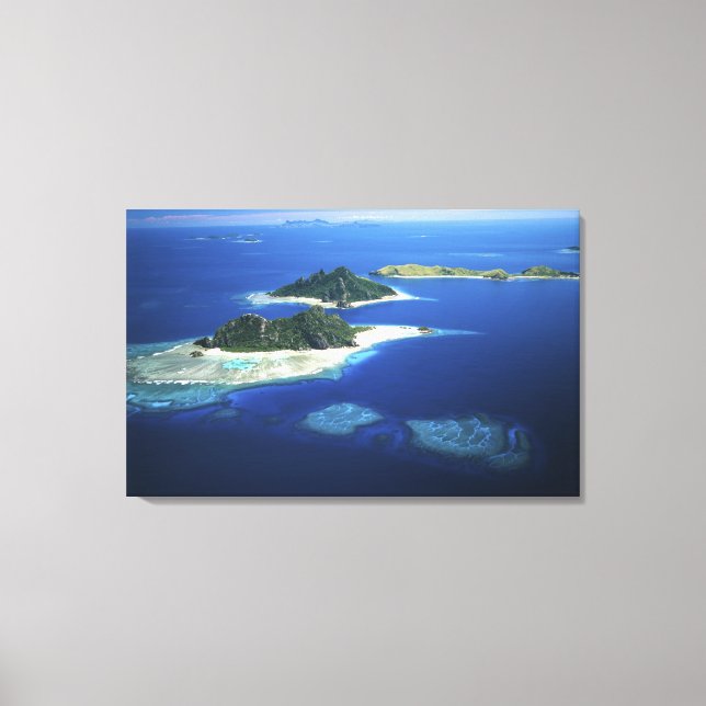 Monuriki, Monu and Yanuya Islands, Mamanuca Canvas Print (Front)