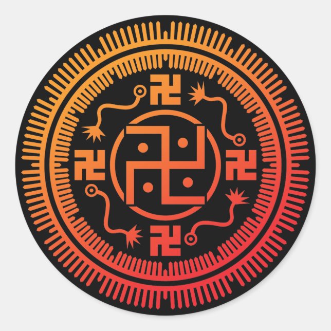 Monyou 3 classic round sticker (Front)