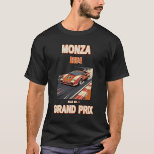 Monza 1974 Vintage Grand Prix Racing Poster T-Shirt