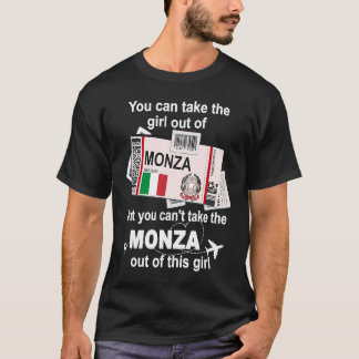 Monza Boarding Pass  Monza Girl  Monza T-Shirt
