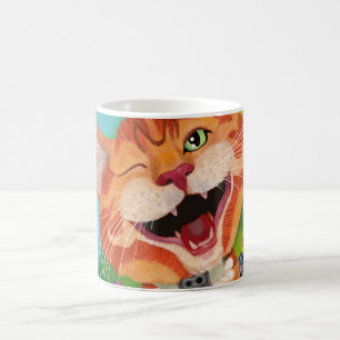 Monzo the cat coffee mug