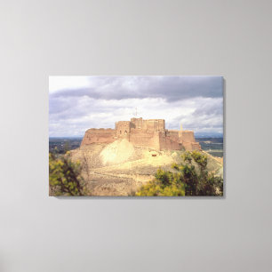 Monzon Castle, where King James spent his infancy, Canvas Print