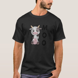 Moo Baby Cow Farm Animal Farmer Cow T-Shirt