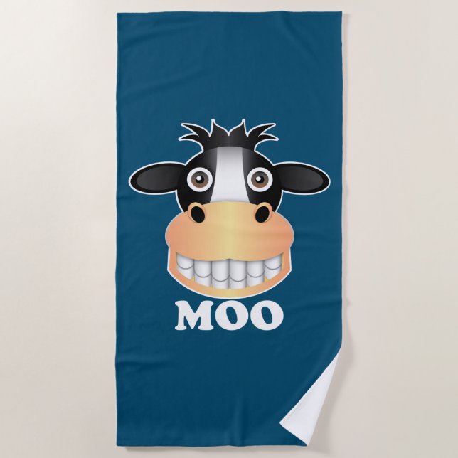 Moo - Beach Towel (Front)