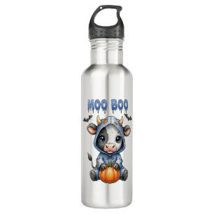 Moo Boo Halloween Cow 710 Ml Water Bottle
