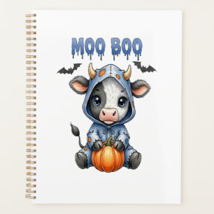 Moo Boo Halloween Cow Planner